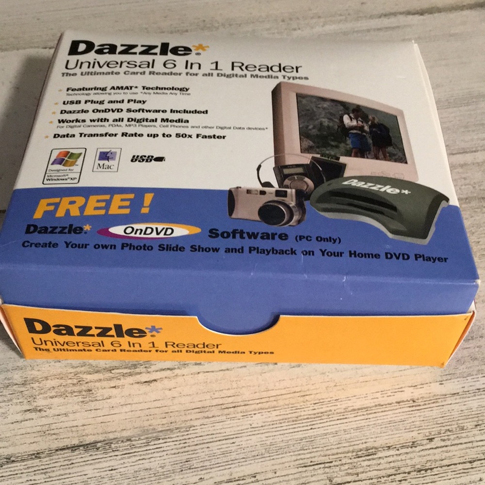 Dazzle Universal 6 in 1 Reader. The ultimate card reader for all digital media